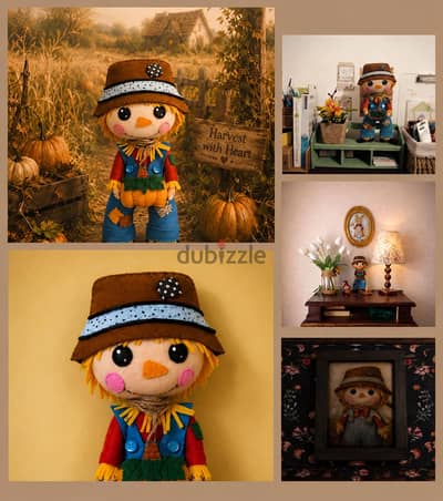 Handmade Scarecrow Felt Toy