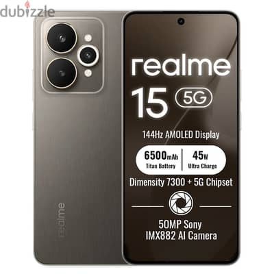Realme 15  titanium gray 256/12