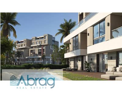 Ground floor apartment with a garden for sale with a down payment starting from 5% and installments up to 10 years in AQMARS compound directly on Al-Wahat Road in front of MSA