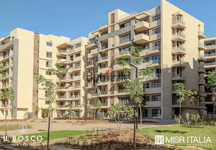 For sale Apartment available at the original price ready to move in the Il Bosco compound New Administrative Capital Investors Area opposite the Celia
