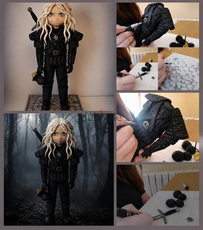 Handmade Geralt-Inspired Art Doll | The Witcher