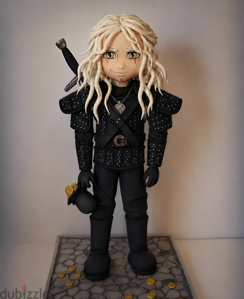 Handmade Geralt-Inspired Art Doll | The Witcher 1