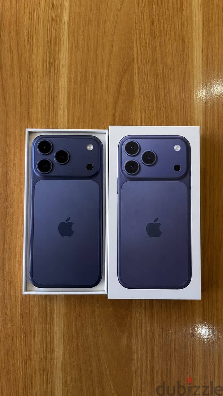 iPhone 17 pro max silver and blue 1