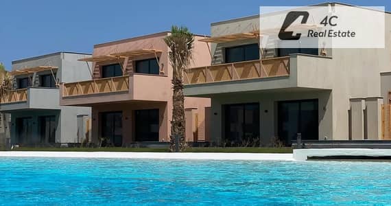 مرحلة الاولى استلام فوري فيو لاجون فيلا توين هاوس 270 متر 3 غرف نوم ريسيل باقل سعر للبيع فى بلايا غزالة Playa Ghazala الساحل الشمالي North Coast