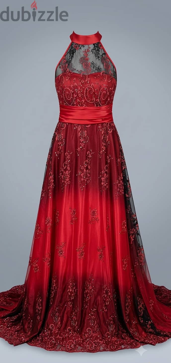 Dress, red, soiree 1