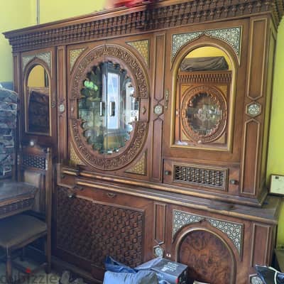 سفرة كبيرة خشب زان قديم بحالة جيدة جداً