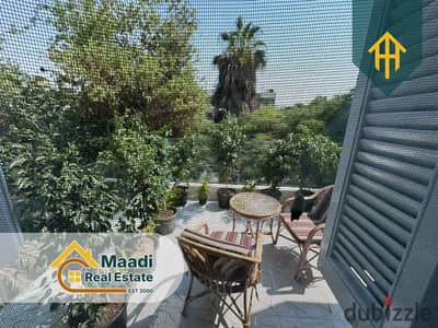 Furnished apartment for rent, first occupancy | Degla Maadi | Close to all services | Upscale and quiet street | Fully air-conditioned.