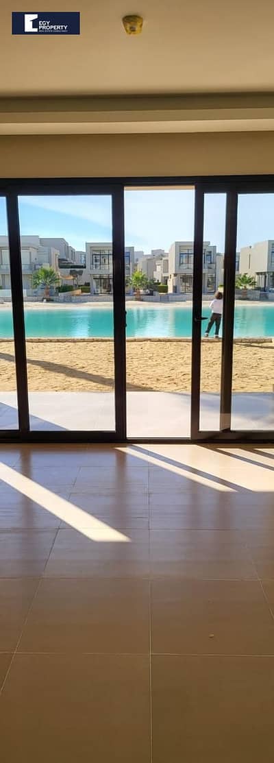 Villa for sale with lagoon view in Azha sokhna fully finished with open view
