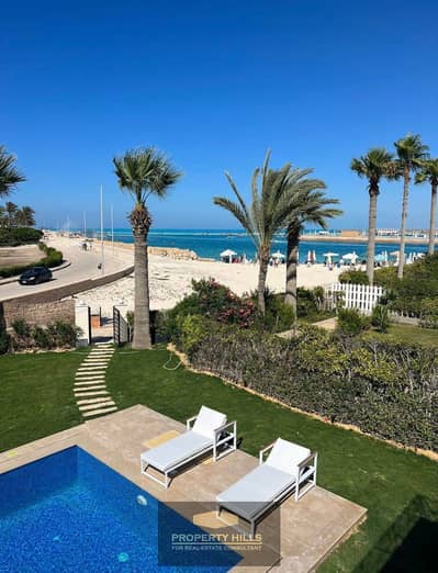 استلم كابينه seaview متشطبة بالتكييفات بخدمة فندقية بجوار Mountain View و Direction white و The Med الساحل الشمالي