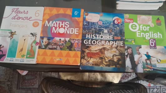 French educational books for 6ème