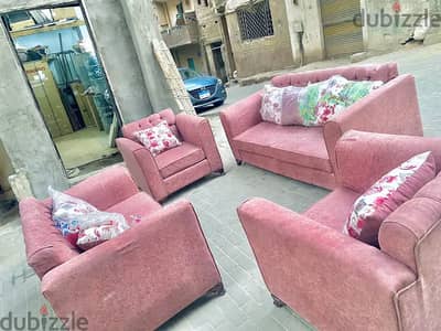 انترية مودرن عمولة جديد زيرو (2 كنبة + 2 كرسي) Modern Living Room