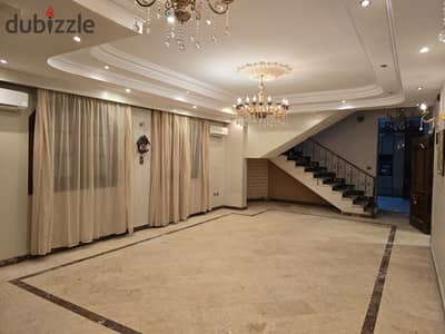 Duplex for rent with kitchen and air conditioning in the Fifth Settlement, a prime location and a great price