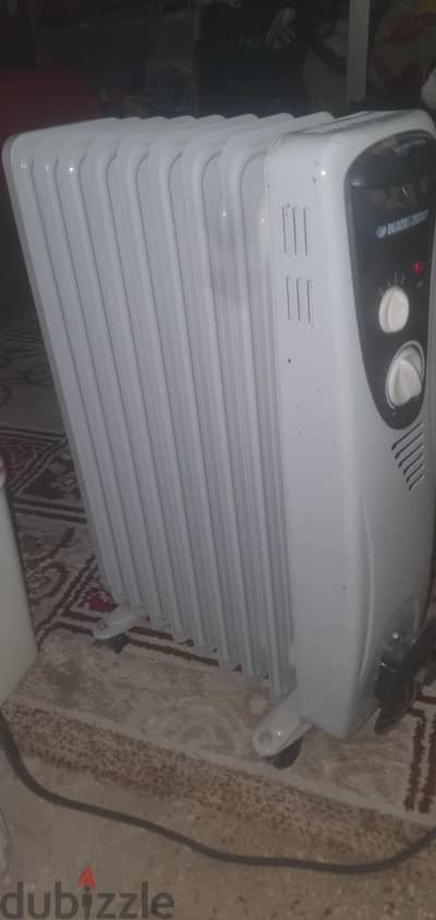 للبيع دفاية زيت بلاك اند ديكر الاصليه 9 ريشة 2000 وات