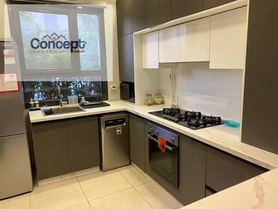 للبيع تاون هاوس ميدل Fully Furnished في البروج – استلام فوري متشطبة بالكامل ٥ دقايق من التجمع