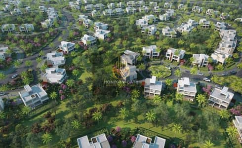 Prime apartment in Noor City: 98 sqm + 35 sqm garden, 2 bedrooms, ground floor, north-facing, garden view, L10, near Central Park. Delivery 2028. Rana