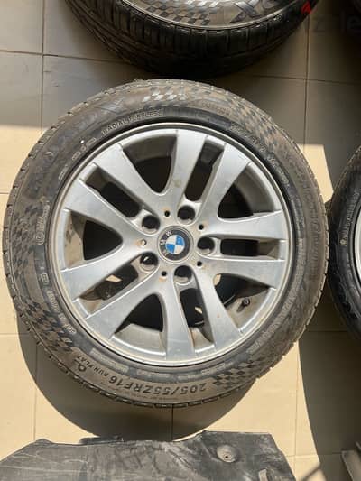 طقم جنوط BMW أصلي 16 سبور + طقم كاوتش 205/55 R16