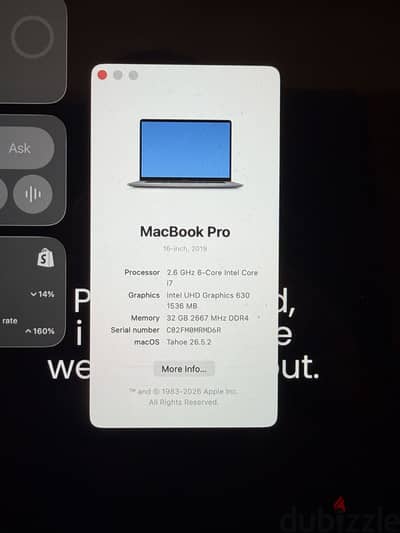 MacBook Pro Core i7 16 inches