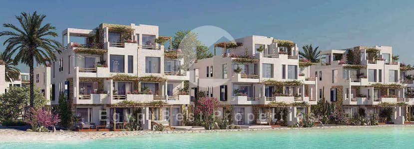 4-bedroom chalet for sale with a direct lagoon view in masyaf  North Coast 5% down payment