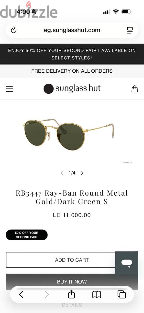 Used original Rayban 1
