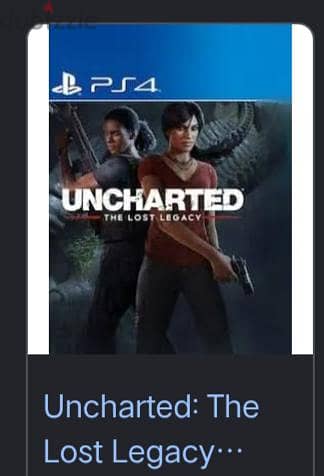 لعبه uncharted the lost legacy