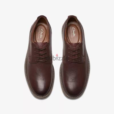 Clarks Radcliff Low Mahogany Combi Leather size 44