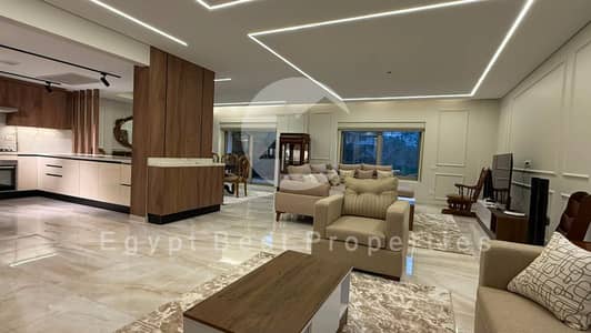 RENT Luxuries Furnished Apartment 280m+300m Garden for Rent in Galleria Moon Valley Golden Square Fifth Settlement Next to Mivida