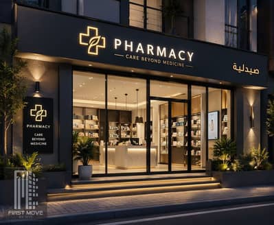 فرصة للاستثمار للبيع صيدلية 128م فى التجمع الخامس امام بوابة الرحاب دايركت على محور السادات بخصم 33% على الكاش