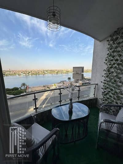 استلم شقة فندقية 55م متشطبة بالتكيفات و الفرش و الاجهزة فيو نيل بجوار فندق Hilton فى Reve du nile فى المعادى بعائد ايجار بالدولار