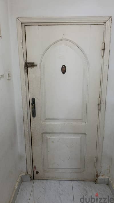 باب شقه زان  بالحلق وعمودين زينة والفرانتورة