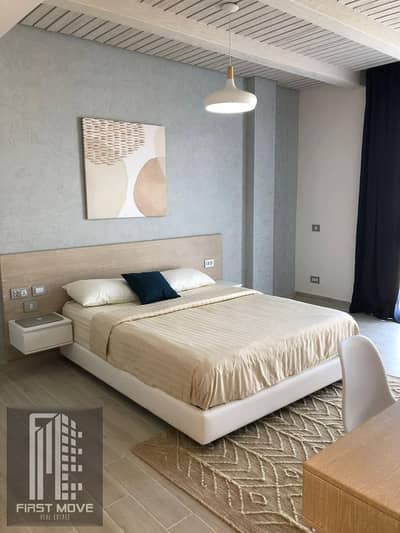 With a 550,000 down payment receive a super deluxe finished chalet with a lagoon view in Cali Coast North Coast Ras El Hekma area