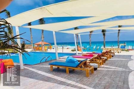 With a 5% down payment view and receive a 3-bedroom chalet with a super deluxe finish and a prime view in Cali Coast North Coast Ras El Hekma area