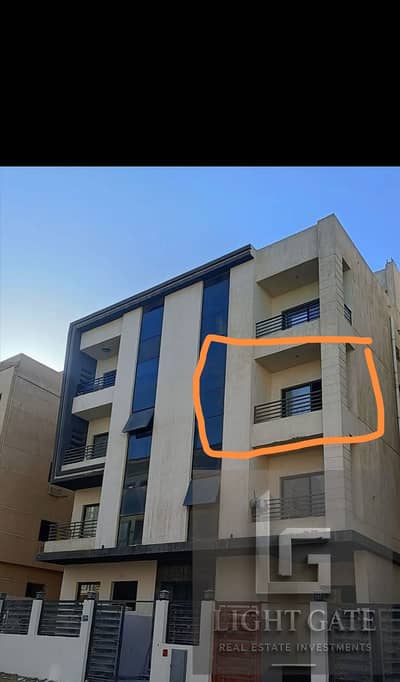 Apartment for sale in Al-Andalus 2, semi-finished, steps to Al-Tagamoa Al-Khamsa Street, and beneficial