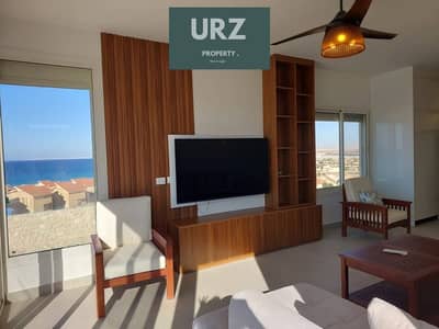 The best and most distinctive beachfront chalet fully finished and with ACs is for sale in Ras El Hekma near Sodic Azha Marseilia Ghazala Bay