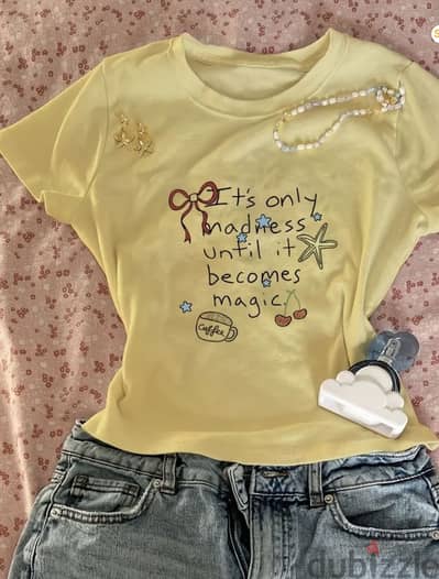 Turkey Light trendy yellow basic top