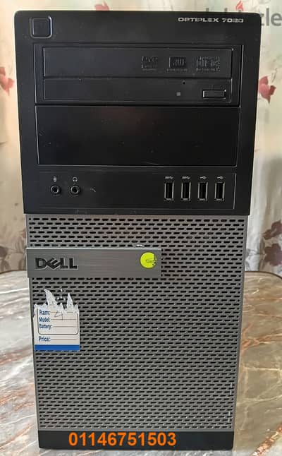 جهاز جيل رابع DELL 7020_i7-4770_16gb_RX 460 2GB