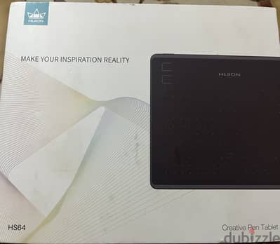 تابلت رسم HUION HS64 بحالة ممتازة جدًا