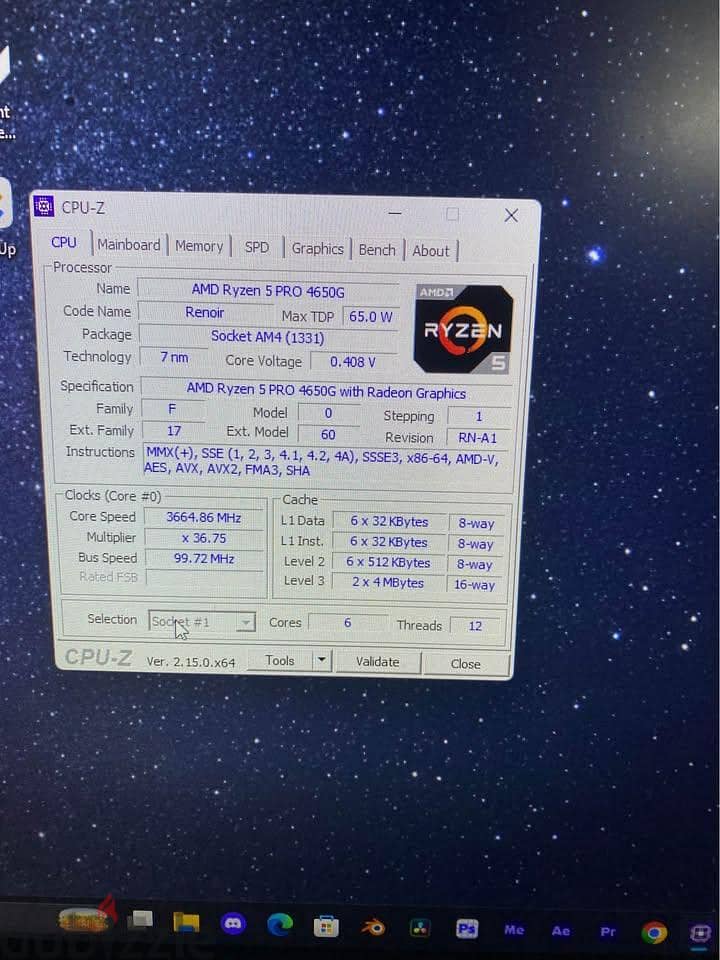 Ryzen 5 pro 4650G 2