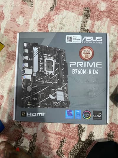 ماذر بوردASUS INTEL PRIME B760M-K D4 Socket LGA 1700 Motherboard