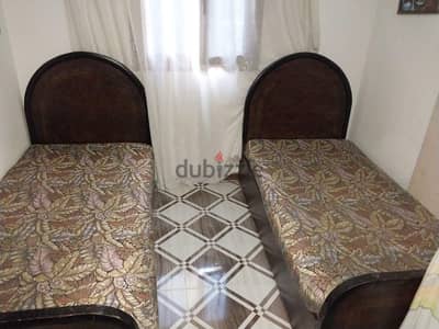 2 سرير خشب زان