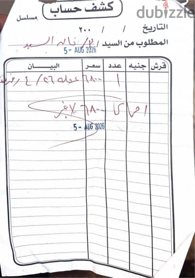 عجلة دبابة  تم شراءها يوم 5-8-2026