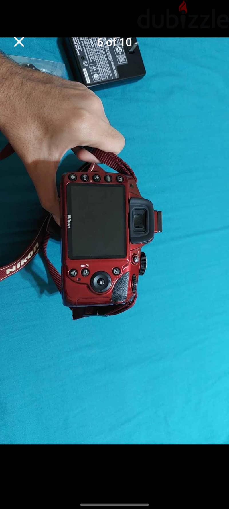 Red Nikon digital camera D3200 set 5