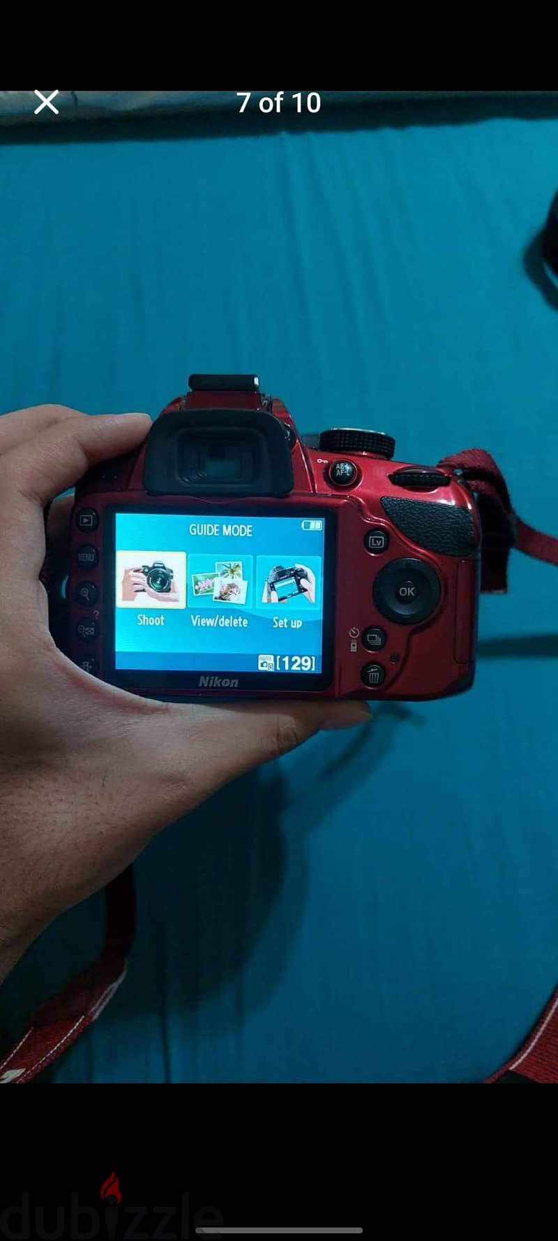 Red Nikon digital camera D3200 set 6