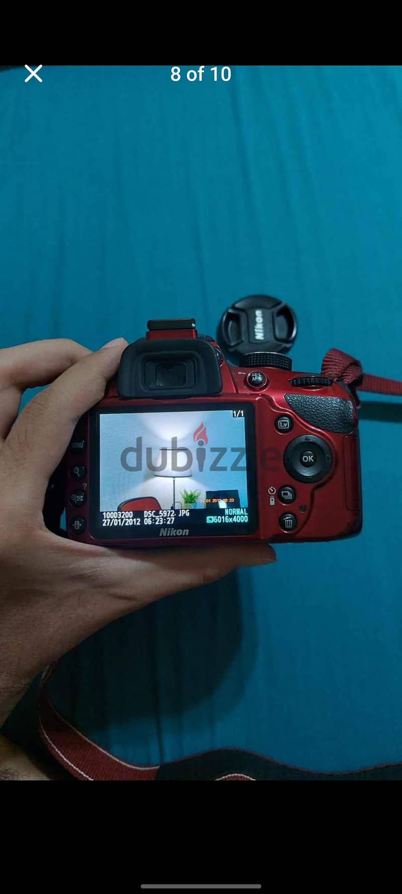 Red Nikon digital camera D3200 set 7