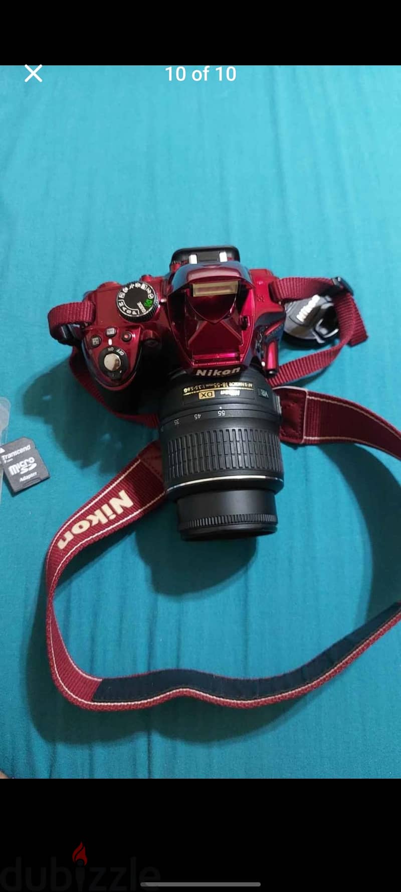 Red Nikon digital camera D3200 set 9