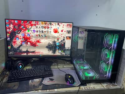PC Gaming كامل للبيع i5-14400F RTX 5060 – شاشة MSI 180Hz + ملحقات