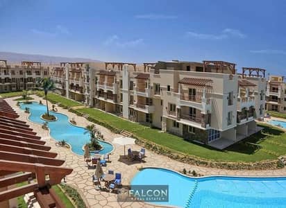 Received soon a 125 sqm chalet with double view on the sea and the lagoon in Blue Blue Ain Ain Sokhna from Metawa Group Company, high end finishing,