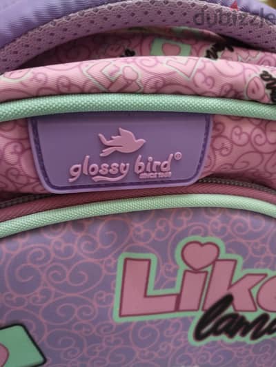شنطه مدرسيه ماركه glossy pird