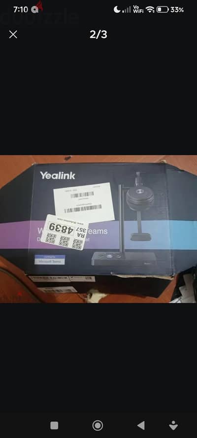 yealink WH62 Mono Dect Wireless Headset
