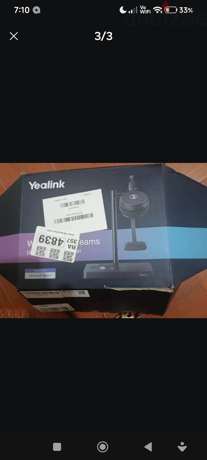 yealink WH62 Mono Dect Wireless Headset 1