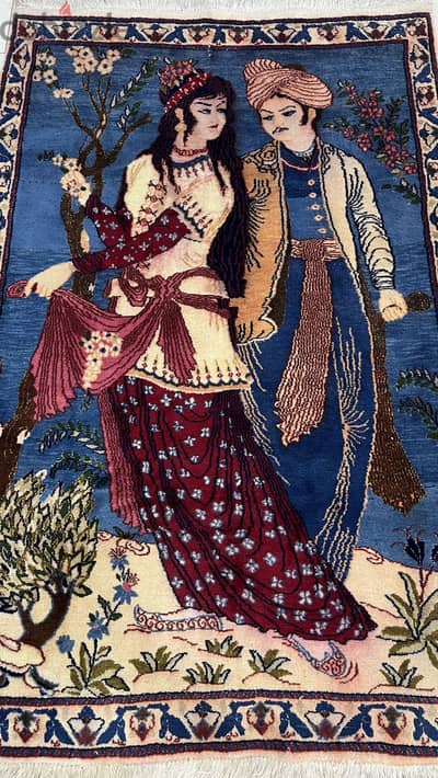 سجاد ايراني يدوي (قم عمر الخيام انتيك)